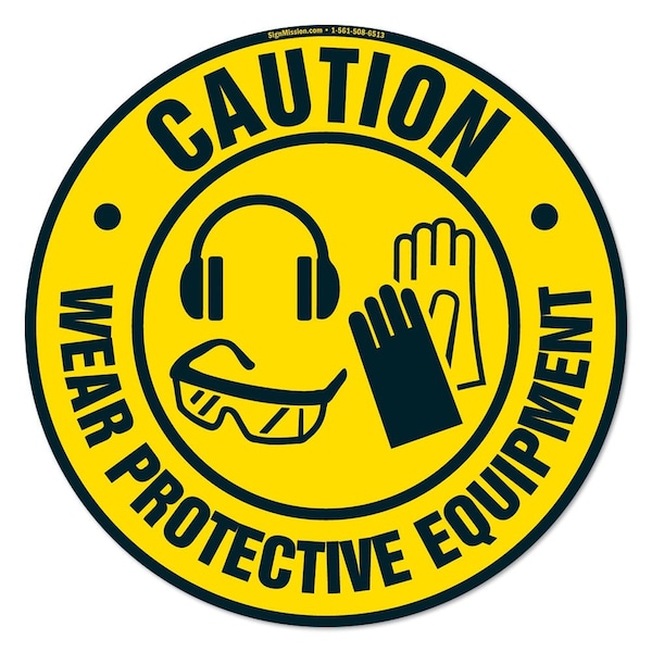 Wear Protective Equipment 3 16in Non-Slip Floor Marker, 12PK, 16 in L, 16 in H, FD-2-C-16-12PK-99872